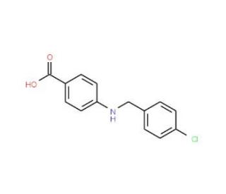 4-[(4-Chlorobenzyl)amino]benzoic acid - chemical structure image
