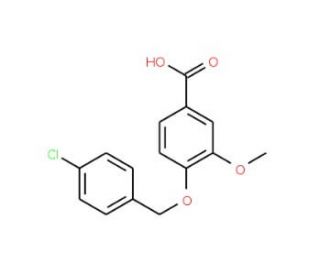 4-[(4-Chlorobenzyl)oxy]-3-methoxybenzoic acid - chemical structure image