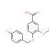 4-[(4-Chlorobenzyl)oxy]-3-methoxybenzoic acid - chemical structure image