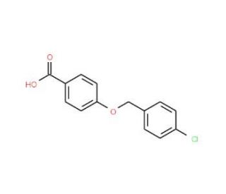 4-[(4-Chlorobenzyl)oxy]benzoic acid (CAS 62290-40-8) - chemical structure image