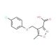 4-[(4-Chlorophenoxy)methyl]-5-methylisoxazole-3-carboxylic acid - chemical structure image