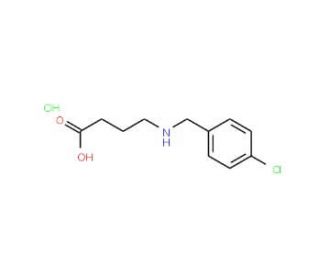 4-{[(4-chlorophenyl)methyl]amino}butanoic acid hydrochloride - chemical structure image