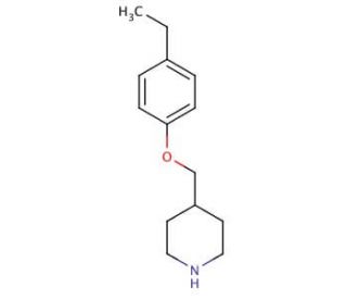 4-[(4-Ethylphenoxy)methyl]piperidine - chemical structure image