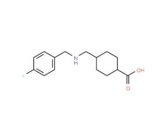 4-{[(4-Fluorobenzyl)amino]-methyl}cyclohexanecarboxylic acid - chemical structure image