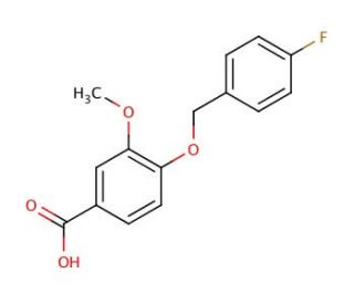 4-[(4-Fluorobenzyl)oxy]-3-methoxybenzoic acid - chemical structure image