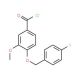 4-[(4-fluorobenzyl)oxy]-3-methoxybenzoyl chloride - chemical structure image