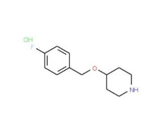 4-[(4-Fluorobenzyl)oxy]piperidine hydrochloride - chemical structure image