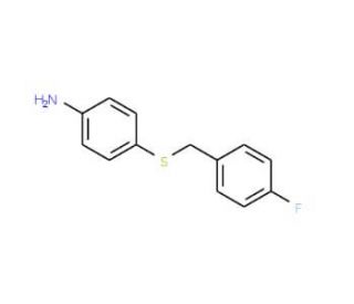 4-[(4-Fluorobenzyl)sulfanyl]aniline - chemical structure image