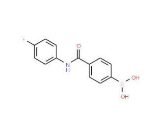 4-[(4-Fluorophenyl)aminocarbonyl]benzeneboronic acid (CAS 850568-27-3) - chemical structure image