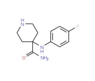 4-[(4-Fluorophenyl)amino]piperidine-4-carboxamide - chemical structure image