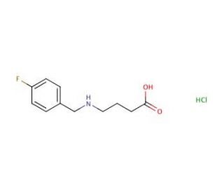 4-{[(4-fluorophenyl)methyl]amino}butanoic acid hydrochloride - chemical structure image