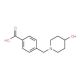 4-[(4-hydroxypiperidin-1-yl)methyl]benzoic acid - chemical structure image