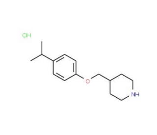4-[(4-Isopropylphenoxy)methyl]piperidine hydrochloride - chemical structure image