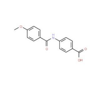 4-[(4-methoxybenzoyl)amino]benzoic acid - chemical structure image