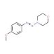 4-[(4-Methoxyphenyl)azo]-morpholine (CAS 51274-58-9) - chemical structure image