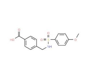 4-({[(4-Methoxyphenyl)sulfonyl]amino}methyl)-benzoic acid - chemical structure image