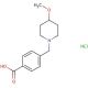4-[(4-methoxypiperidin-1-yl)methyl]benzoic acid hydrochloride - chemical structure image