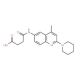 4-[(4-Methyl-2-piperidin-1-ylquinolin-6-yl)amino]-4-oxobutanoic acid - chemical structure image
