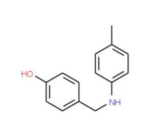 4-{[(4-methylphenyl)amino]methyl}phenol - chemical structure image