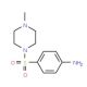 4-[(4-methylpiperazin-1-yl)sulfonyl]aniline (CAS 21623-68-7) - chemical structure image