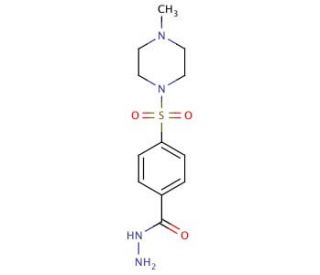 4-[(4-methylpiperazin-1-yl)sulfonyl]benzohydrazide - chemical structure image