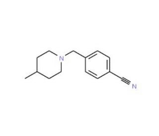 4-[(4-methylpiperidin-1-yl)methyl]benzonitrile - chemical structure image