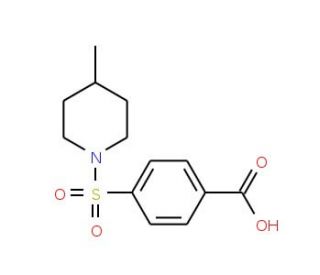 4-[(4-methylpiperidin-1-yl)sulfonyl]benzoic acid - chemical structure image