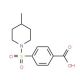 4-[(4-methylpiperidin-1-yl)sulfonyl]benzoic acid - chemical structure image