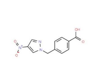 4-[(4-Nitro-1H-pyrazol-1-yl)methyl]benzoic acid - chemical structure image