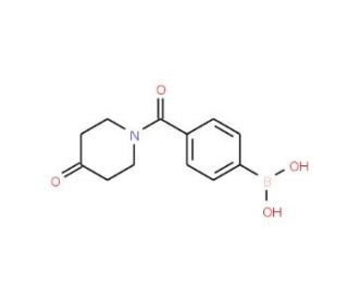 4-[(4-Oxopiperidin-1-yl)carbonyl]benzeneboronic acid (CAS 850568-23-9) - chemical structure image