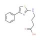 4-[(4-phenyl-1,3-thiazol-2-yl)amino]butanoic acid - chemical structure image