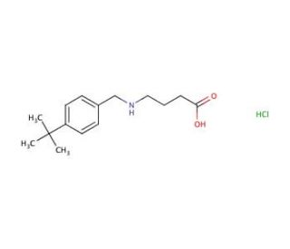 4-{[(4-tert-butylphenyl)methyl]amino}butanoic acid hydrochloride - chemical structure image
