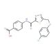 4-[({5-[(4-Chlorophenoxy)methyl]-1,3,4-thiadiazol-2-yl}carbonyl)amino]benzoic acid - chemical structure image