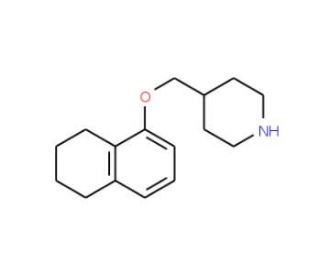 4-[(5,6,7,8-Tetrahydro-1-naphthalenyloxy)methyl]-piperidine - chemical structure image