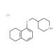 4-[(5,6,7,8-Tetrahydro-1-naphthalenyloxy)-methyl]piperidine hydrochloride - chemical structure image