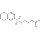 4-[(5,6,7,8-tetrahydronaphthalen-2-ylsulfonyl)amino]butanoic acid - chemical structure image