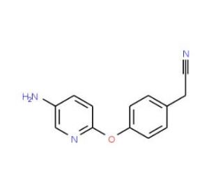 {4-[(5-aminopyridin-2-yl)oxy]phenyl}acetonitrile - chemical structure image
