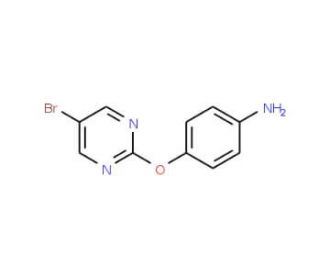 4-[(5-Bromo-2-pyrimidinyl)oxy]aniline (CAS 76660-37-2) - chemical structure image