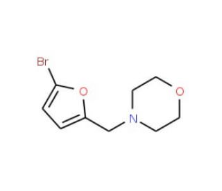 4-[(5-Bromofur-2-yl)methyl]morpholine (CAS 71897-83-1) - chemical structure image
