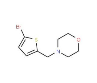 4-[(5-Bromothiophen-2-yl)methyl]morpholine (CAS 364793-76-0) - chemical structure image