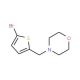 4-[(5-Bromothiophen-2-yl)methyl]morpholine (CAS 364793-76-0) - chemical structure image