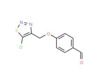 4-[(5-Chloro-1,2,3-thiadiazol-4-yl)methoxy]-benzene carbaldehyde - chemical structure image