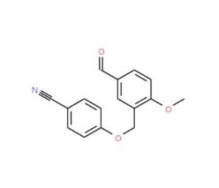 4-[(5-Formyl-2-methoxybenzyl)oxy]benzonitrile - chemical structure image