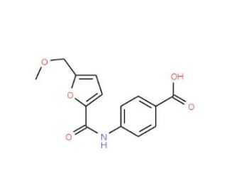 4-[(5-Methoxymethyl-furan-2-carbonyl)-amino]-benzoic acid - chemical structure image