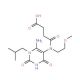 4-[(6-amino-1-isobutyl-2,4-dioxo-1,2,3,4-tetrahydropyrimidin-5-yl)(2-methoxyethyl)amino]-4-oxobutanoic acid - chemical struct