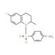 4-[(6-Fluoro-2-methyl-3,4-dihydroquinolin-1(2H)-yl)sulfonyl]aniline - chemical structure image