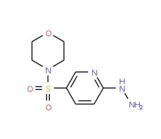 4-[(6-hydrazinopyridin-3-yl)sulfonyl]morpholine - chemical structure image