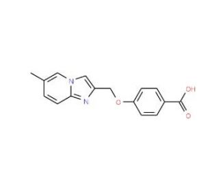 4-[(6-methylimidazo[1,2-a]pyridin-2-yl)methoxy]benzoic acid - chemical structure image