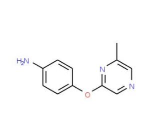 4-[(6-Methylpyrazin-2-yl)oxy]aniline (CAS 915707-63-0) - chemical structure image