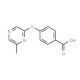 4-[(6-Methylpyrazin-2-yl)oxy]benzoic acid (CAS 906353-00-2) - chemical structure image